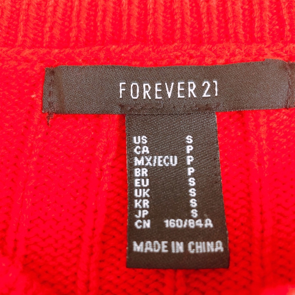 Striped Red Sweater Ribbed - Picture 2 of 2
